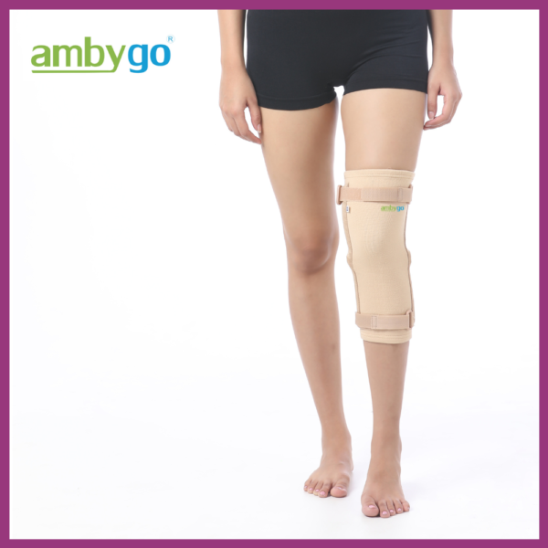 Elastic Tubular Knee Support With Hinge